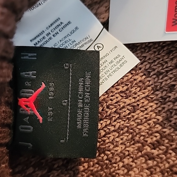 Jordan Brown Textured Knit Pants Brand New Slim Fit - Picture 15 of 15